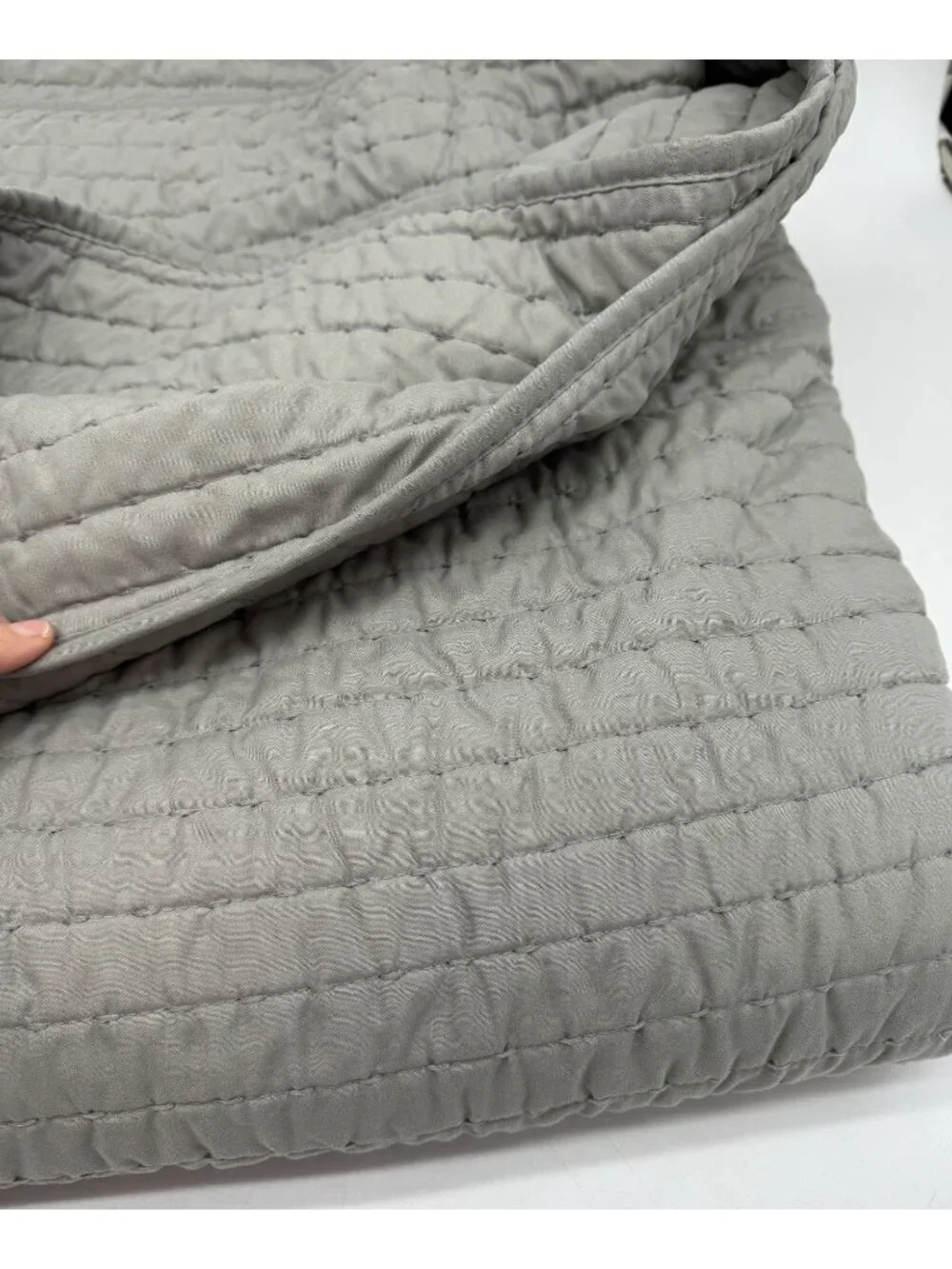 Madison Park Keaton Reversible Quilt Cozy Casual Pick Stitch Minimalist Bedroom